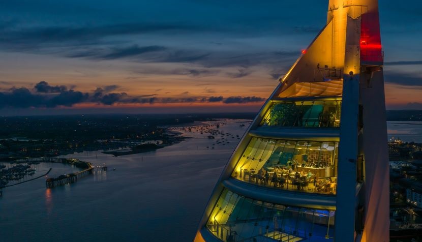 Spinnaker Tower Sky Bar by Compass Photography
